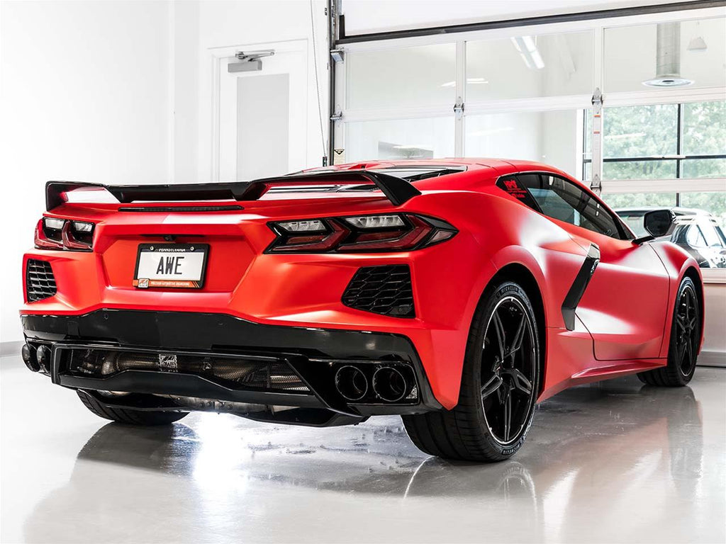 AWE Touring Edition Exhaust for C8 Corvette - Quad Chrome Silver or Black Tips (w/ NPP, wo/NPP) 2020-2024 C8 Stingray
