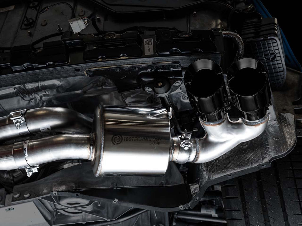 AWE Touring Edition Exhaust for C8 Corvette - Quad Chrome Silver or Black Tips (w/ NPP, wo/NPP) 2020-2024 C8 Stingray