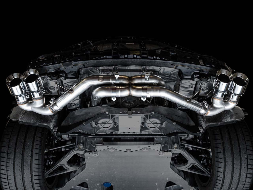 AWE Track Edition Exhaust for C8 Corvette - Quad Chrome Silver or Black Tips (w/ NPP, wo/NPP) 2020-2024 C8 Stingray