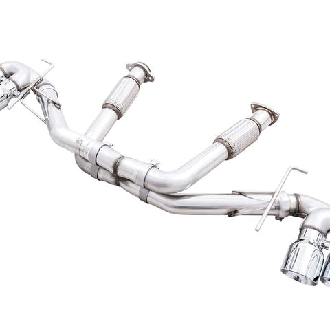 AWE Track Edition Exhaust for C8 Corvette - Quad Chrome Silver or Black Tips (w/ NPP, wo/NPP) 2020-2024 C8 Stingray