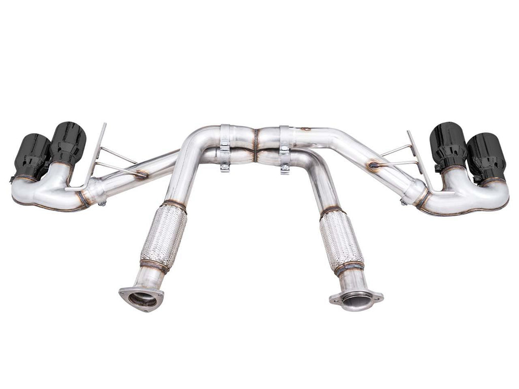 AWE Track Edition Exhaust for C8 Corvette - Quad Chrome Silver or Black Tips (w/ NPP, wo/NPP) 2020-2024 C8 Stingray