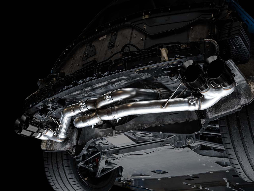 AWE Track Edition Exhaust for C8 Corvette - Quad Chrome Silver or Black Tips (w/ NPP, wo/NPP) 2020-2024 C8 Stingray
