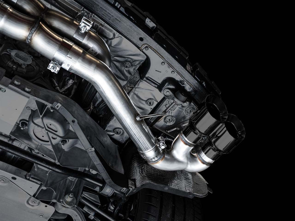 AWE Track Edition Exhaust for C8 Corvette - Quad Chrome Silver or Black Tips (w/ NPP, wo/NPP) 2020-2024 C8 Stingray
