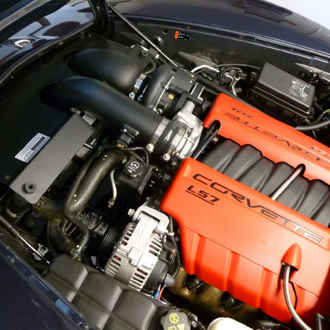 A&A Corvette Supercharger Systems, 2005-2013 C6 Corvette *Black*
