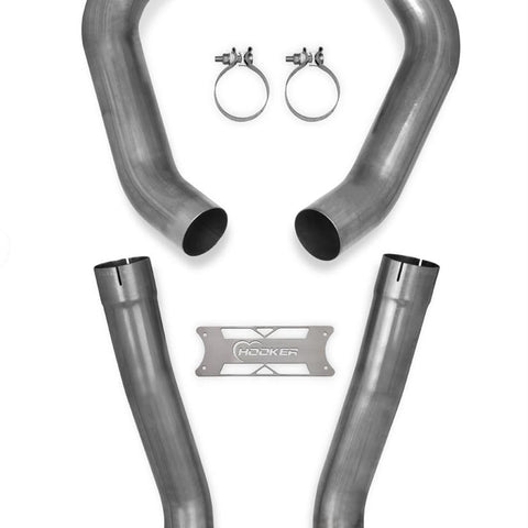 Hooker Blackheart Muffler Delete Exhaust System, 2005-2008 C6 Corvette
