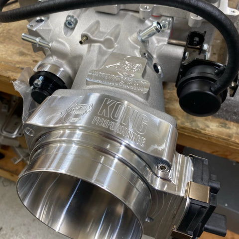Kong Performance 112mm Billet Throttle Body, LS-Applications (Black Or Silver)